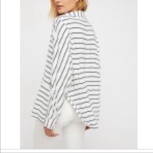 Free People Long Sleeve Can’t Fool Me Stripe Tee Top S - Picture 2 of 8